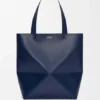 Borsa tote Puzzle Fold XL in pelle di vitello lucida