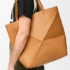 Borsa tote Puzzle Fold XL in pelle di vitello lucida