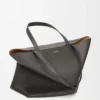 Borsa tote Puzzle Fold XL in pelle di vitello lucida