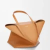 Borsa tote Puzzle Fold XL in pelle di vitello lucida