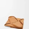 Borsa tote Puzzle Fold XL in pelle di vitello lucida
