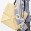 Borsa tote Puzzle Fold XL in rafia