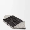 Borsa Tote Puzzle Fold XXL in tela jacquard e pelle di vitello