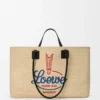 Borsa tote Verano XL in rafia