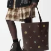 Borsa tote XL “Cats” Puzzle Fold in pelle di vitello nappa