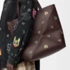 Borsa tote XL “Cats” Puzzle Fold in pelle di vitello nappa