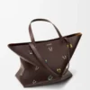 Borsa tote XL “Cats” Puzzle Fold in pelle di vitello nappa