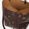 Borsa tote XL “Cats” Puzzle Fold in pelle di vitello nappa