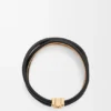 Bracciale Anagram Bombé Twist in pelle di vitello