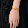 Bracciale intrecciato sottile in argento sterling