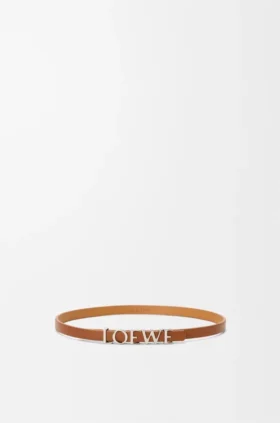 Bracciale loewe a doppio giro in pelle di vitello