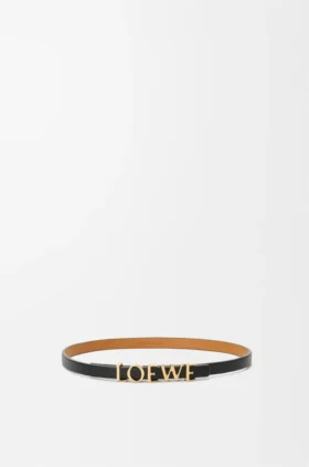 Bracciale loewe a doppio giro in pelle di vitello