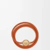 Bracciale Pebble in pelle di vitello con motivo a ciottoli