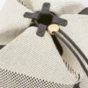 Bucket “Treasure Bako” in jacquard di tela e pelle di vitello