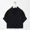 Camicia a maniche corte in misto cotone