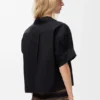 Camicia a maniche corte in misto cotone