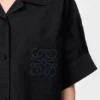 Camicia a maniche corte in misto cotone
