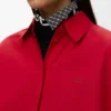 Camicia a trapezio a maniche corte in cotone