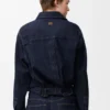 Camicia drappeggiata in denim
