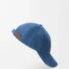 Cappellino con toppa in denim