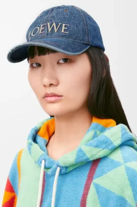 Cappellino Loewe in denim
