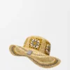 Cappello da pescatore in rafia