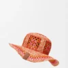 Cappello da pescatore in rafia
