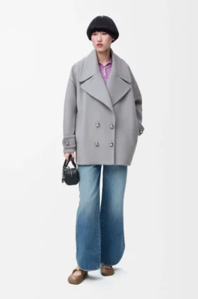 Cappotto “Pebble” in lana