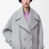 Cappotto “Pebble” in lana