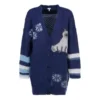 Cardigan grande multicolore SS21 blu navy S359330Xbr-5095