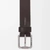 Cintura Roller Curve in pelle di vitello conciata al vegetale