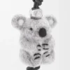 Ciondolo Koala in feltro e pelle di vitello