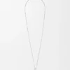 Collana color melanzana in argento sterling e perla