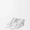 Décolleté con tacco a pompa e patta posteriore in stile origami in pelle di agnello