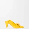 Décolleté Origami con patta posteriore in pelle di agnello