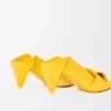 Décolleté Origami con patta posteriore in pelle di agnello