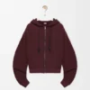 Felpa con cappuccio Flamenco in cotone e cashmere