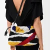 Flamenco Purse media in nappa ricamata
