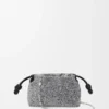 Flamenco Purse Mini in perline e pelle di agnello nappa