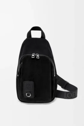 Flex Sling in tela e pelle scamosciata