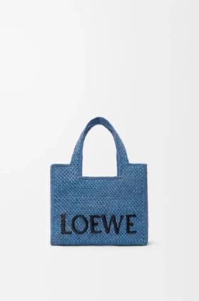 Font Tote loewe in rafia