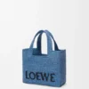 Font Tote loewe in rafia