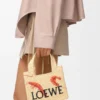 Font Tote loewe in rafia