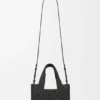Font Tote piccola con scritta Loewe in rafia