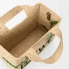 Font Tote piccola con scritta Loewe in rafia