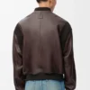 Giacca bomber in pelle di agnello nappa