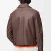 Giacca con chiusura a zip in pelle di agnello nappa