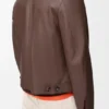 Giacca con chiusura a zip in pelle di agnello nappa