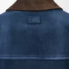 Giacca da camionista in pelle di capra scamosciata