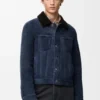 Giacca da camionista in shearling